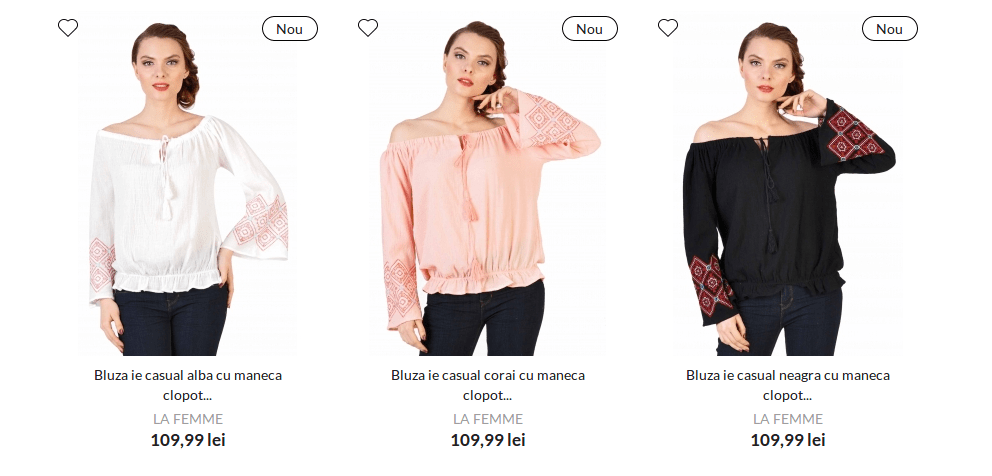 Bluze gen ie de la LaFemme.ro