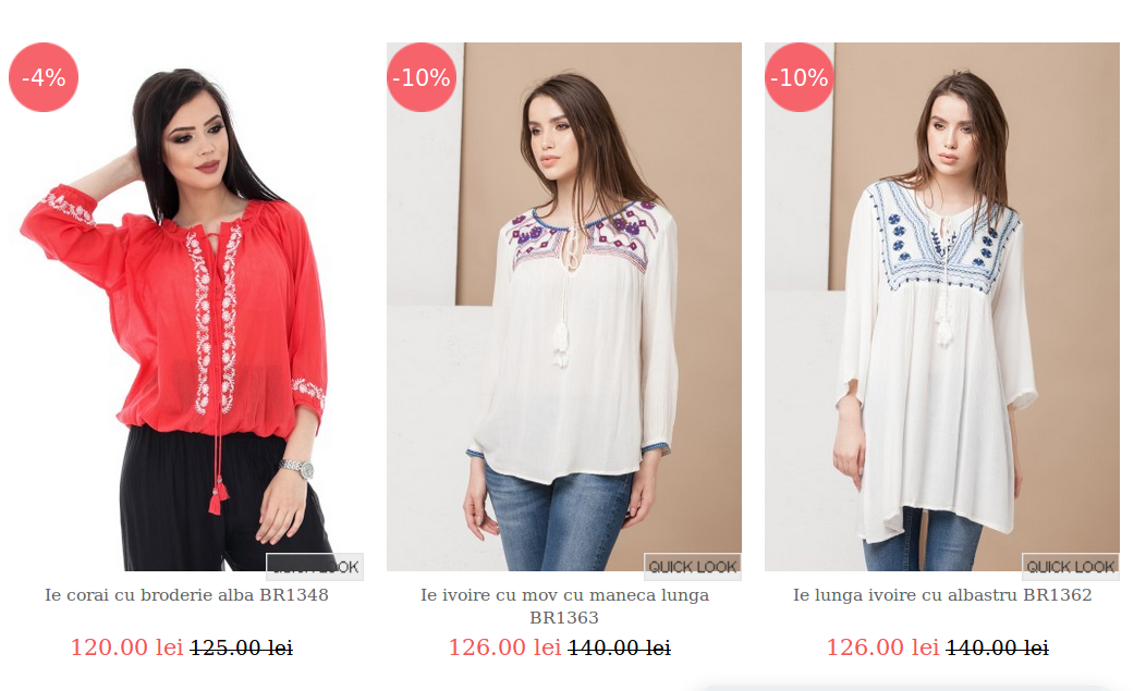 Modele de ii romanesti traditionale de la AMA Fashion